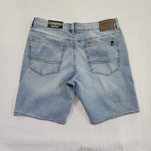 Buffalo David Bitton Dean Shorts Men's W36 Relaxed Straight Blue NWT MSRP $89 - Picture 2 of 15